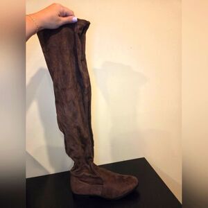 Knee high brown boots